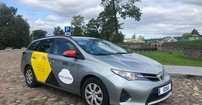 Сервис вызова такси Yandex.Taxi начал работать в Даугавпилсе